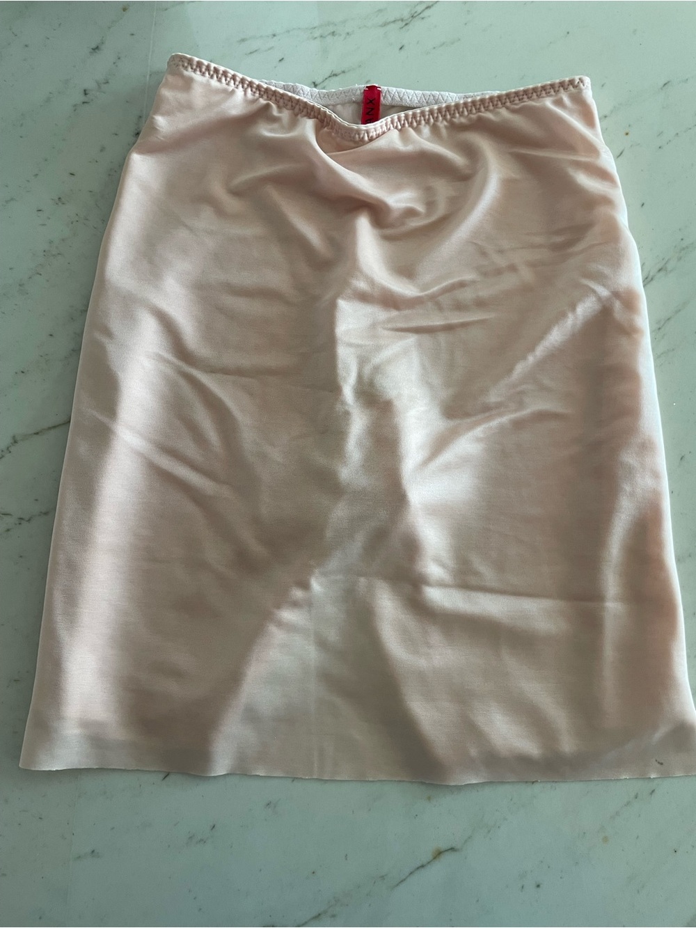 Spanx Skinny Britches Sheer Shaping Power Skort Slip light pink Shaper small S - Picture 5 of 13
